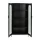 preview thumbnail 14 of 51, Solstice Metal Cabinet with 3 Adjustable Storage Shelves and Arched Glass Door