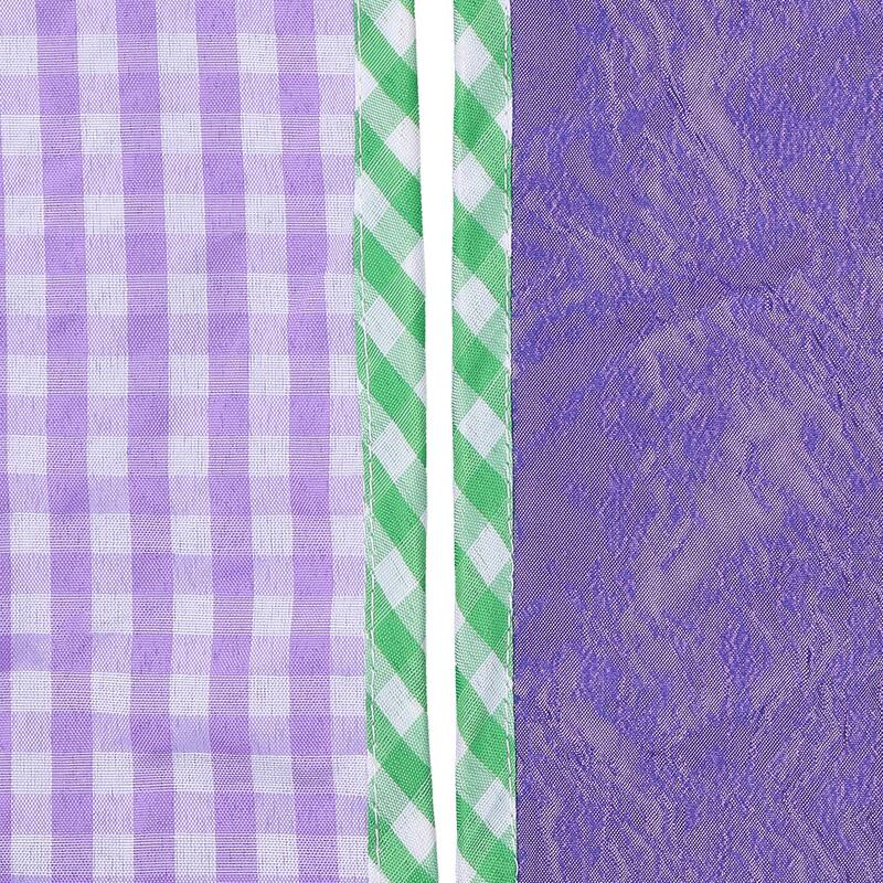 4"X5Y Spring Gingham With Border Ribbon