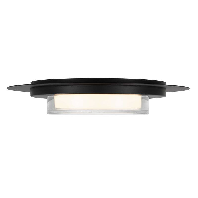 16 inch Square Black Integrated LED Flush Mount