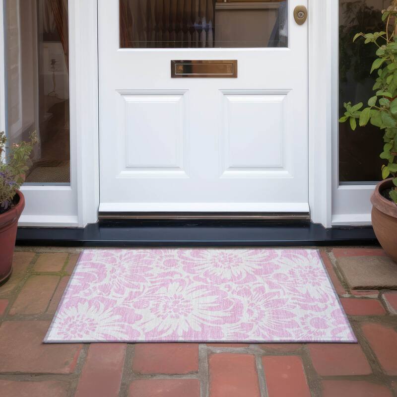Vamo Botanic Elegance Weather Resistant Classic Meets Modern Outdoor Rug