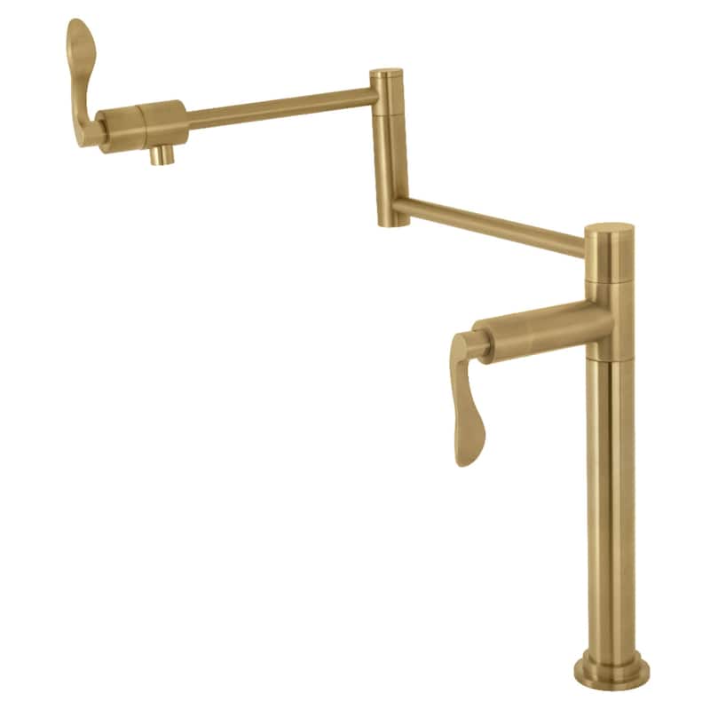Kingston Brass KS470.DFL NuWave 3 GPM Modern Single Hole Pot Filler