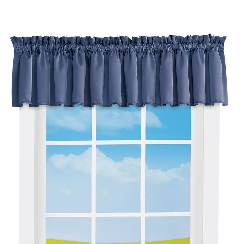 Madison Room-Darkening Solid Color Window Valance - 54" x 18"