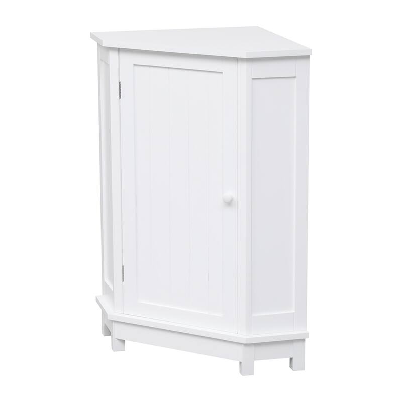 Bathroom Cabinet Triangle Corner Storage Cabinet with Adjustable Shelf