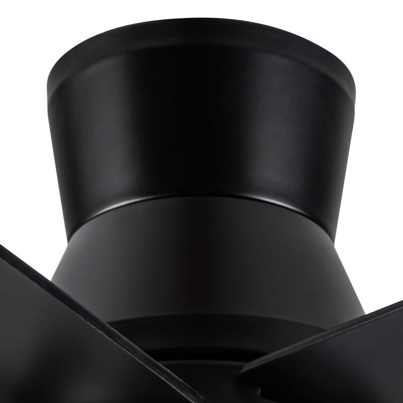 52" Black Profile Ceiling Fan with Light