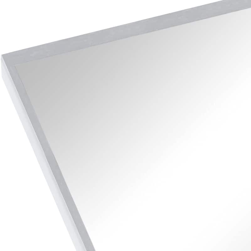 24x32 Inch Silver Metal Framed Arched Bathrrom Mirror for Wall