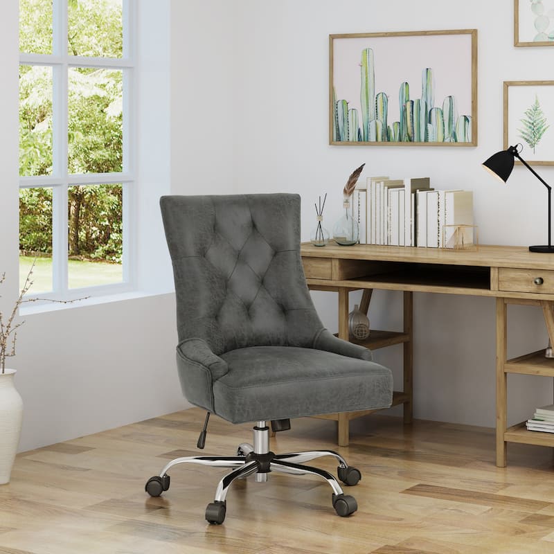 Americo Contemporary Tufted Office Chair by Christopher Knight Home