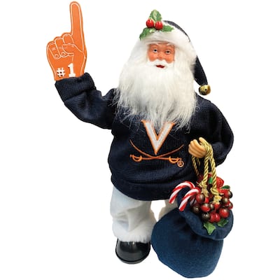 NCAA 12" Virginia Animated/Musical Santa