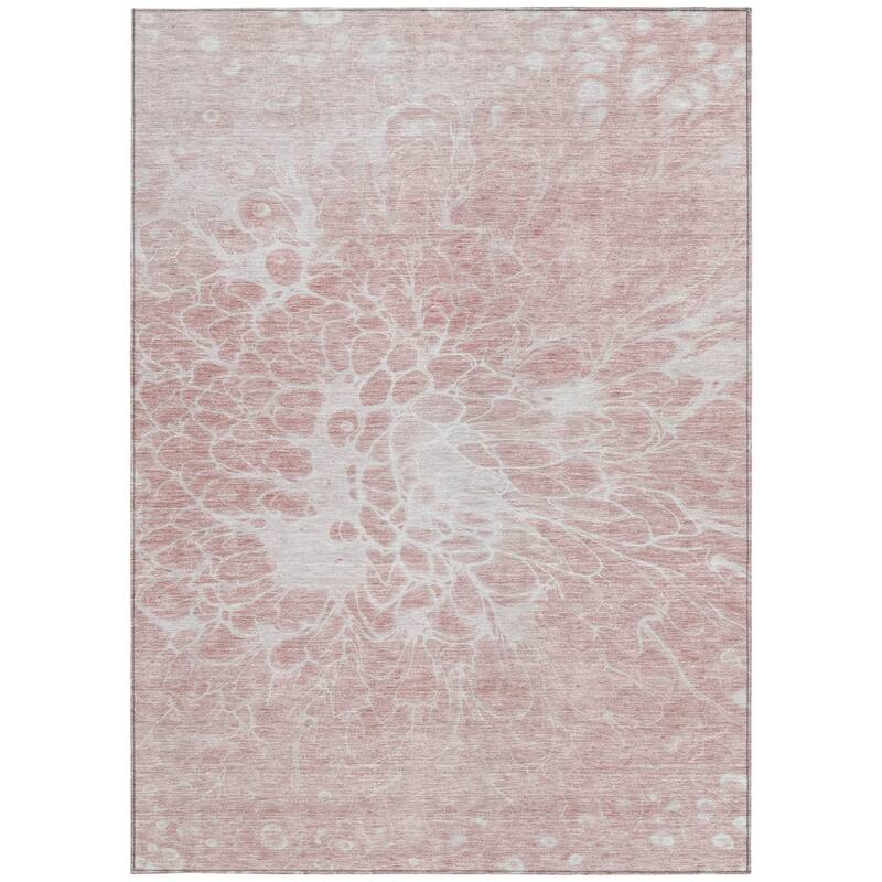 HomeRoots Abstract Transitional Rectangle Outdoor Rug