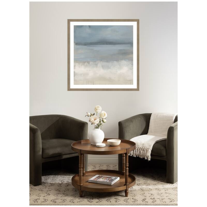 Kate and Laurel The Blues by Mary Sparrow Framed Wall Art Print