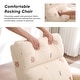 preview thumbnail 166 of 185, HOMYKA 28" Wide Rocking Chair for Nursery with Solid Wood Leg