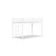 preview thumbnail 11 of 23, Twin Over Twin Metal Bunk Bed with Reversible Ladder, Full-Length Guardrails, Sturdy Square Tube Frame