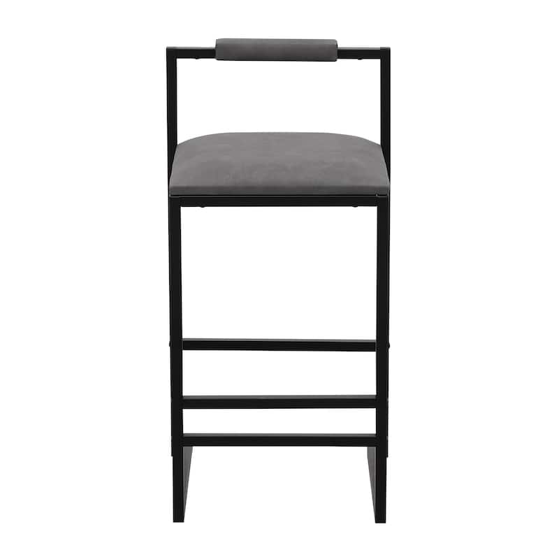 Modern Bar Stools Dining Chairs with Foot Rest for Kitchen