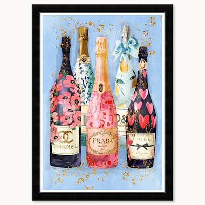 Wynwood Studio Golden Selection Framed Trendy Fashion Kitchen Art Prints