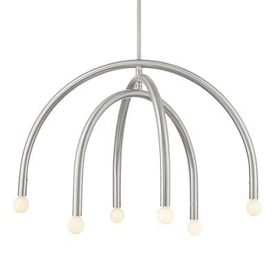Meridian M100115 6 Light 30" Wide Abstract Chandelier