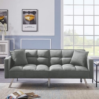 Modern Tuft Futon Couch Sleeper Convertible Loveseat - Bed Bath ...