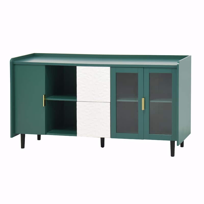 55"Width Modern Kitchen Pantry Storage Cabinet