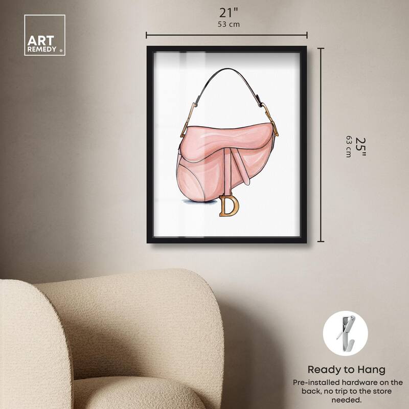 Doll Memories - Blush Pink Bag Shadowbox by Art Remedy