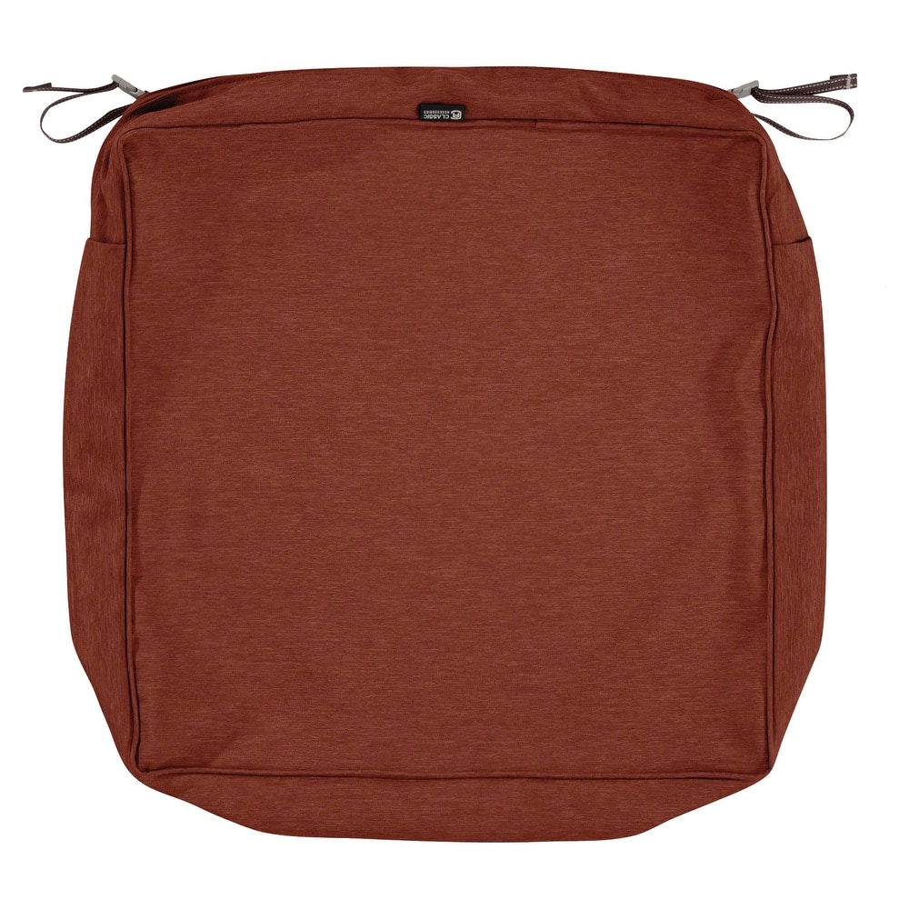 Montlake FadeSafe Square Patio Lounge Seat Cushion Slip Cover