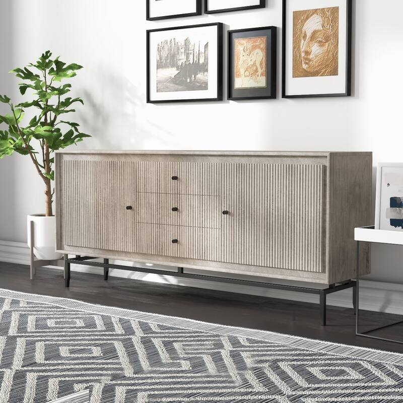 Camilo 69" Wide 3 Door Wood Sideboard - 69 x 16 x 31