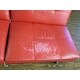 Abbyson Aspen Red Bonded Leather Foldable Futon Sleeper Sofa