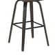preview thumbnail 24 of 120, Skara Swivel Bar Stool, Upholstered Bar Height Chair with Bentwood Frame