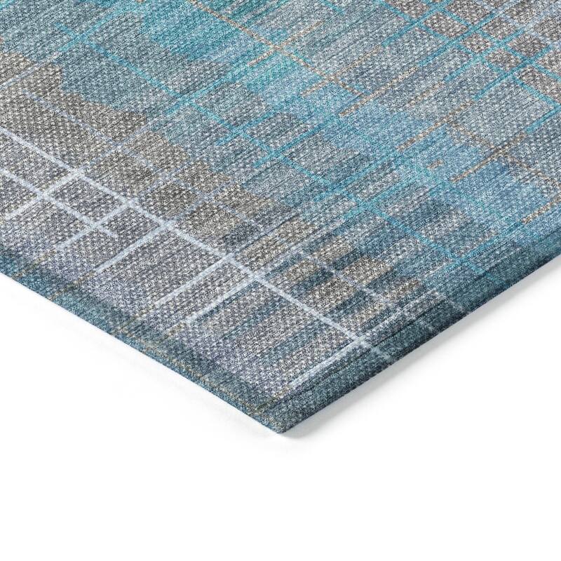 Machine Washable Indoor/ Outdoor Contemporary Aaron Chantille Rug