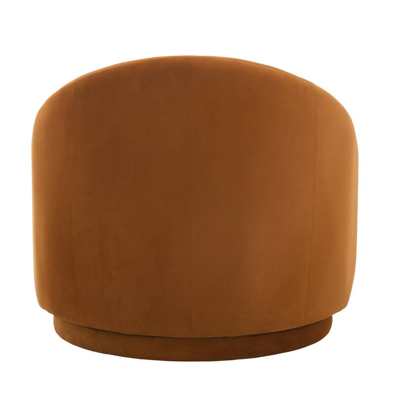 Modern Upholstered Swivel Barrel Chair Accent Lounge Chair
