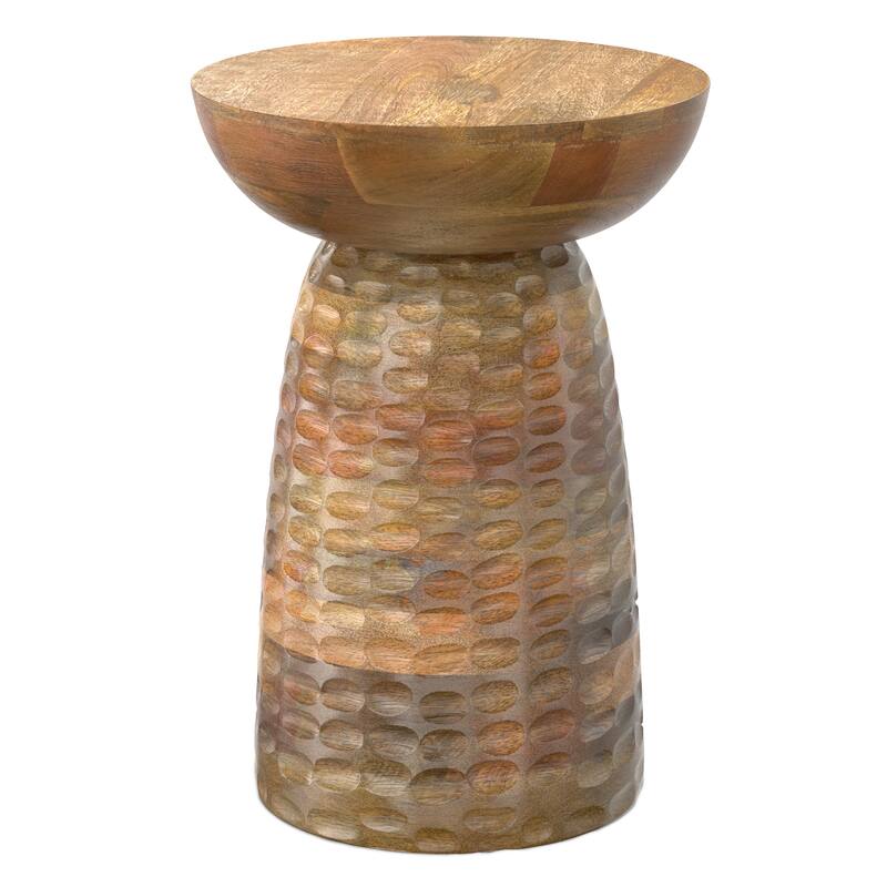 WYNDENHALL Willis 13" Wide Solid Wood Contemporary Accent Table & Fully Assembled - 12.6" D x 12.6" W x 17.7" H