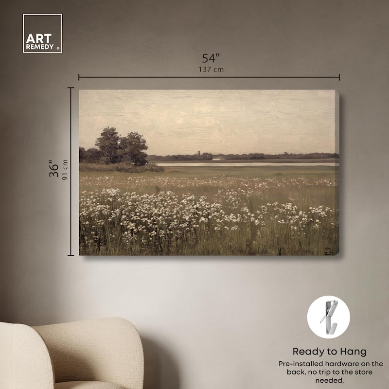 Hazy Day Canvas by Art Remedy, Gallery Wrapped