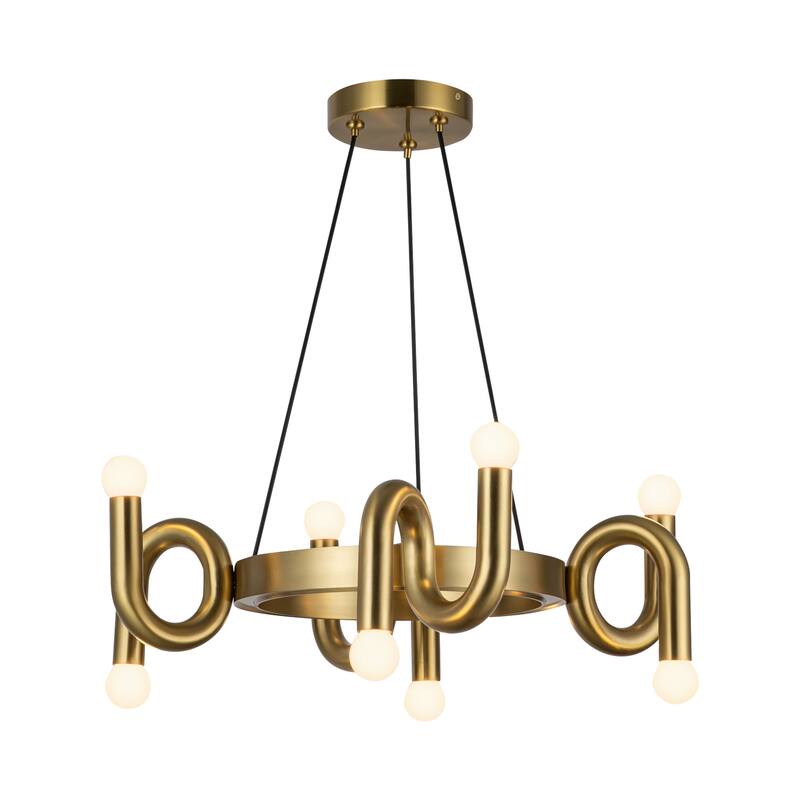 Alora Lighting CH420823BG Sadie 8 Light 24" Wide Ring Chandelier