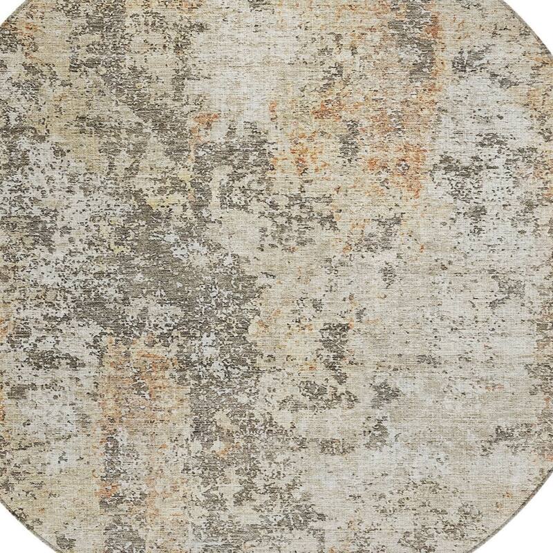 HomeRoots Abstract Transitional Rectangle Outdoor Rug