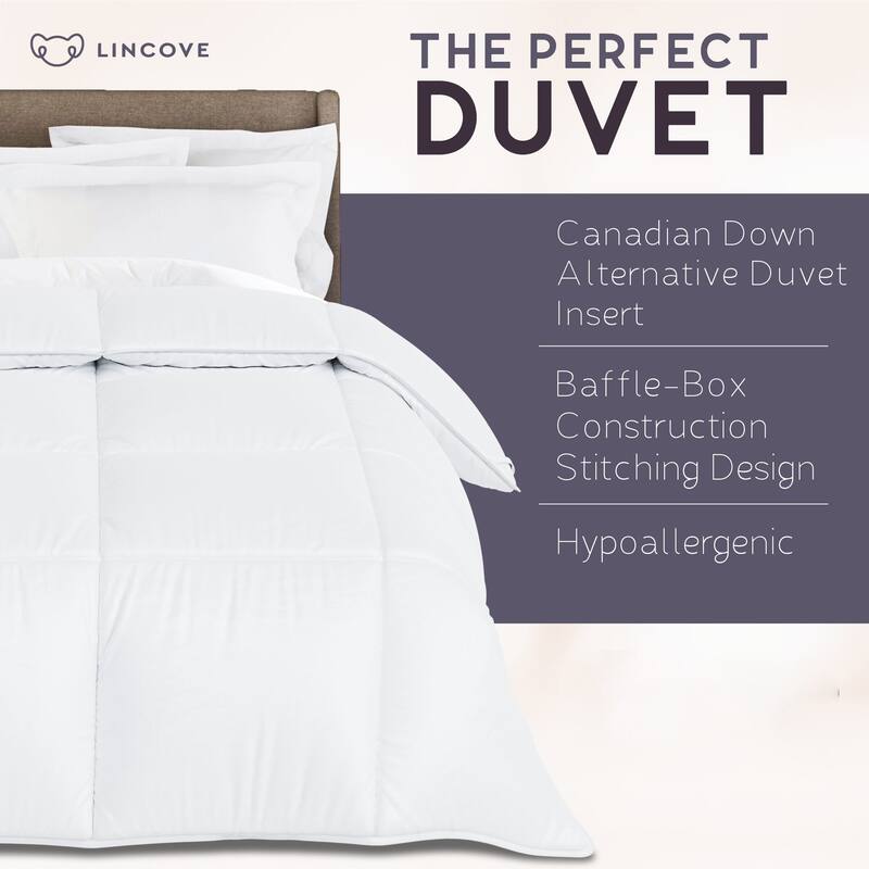 Lincove Toddler Down Alternative Duvet Comforter - Soft and Plush Feel