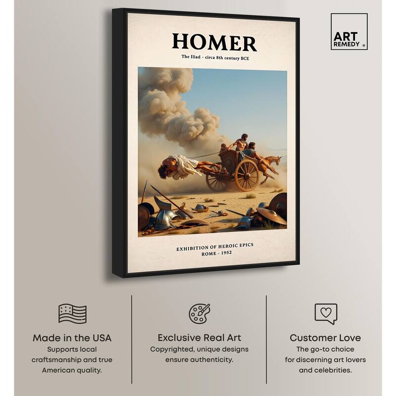 Iliad Illustrated Canvas by Art Remedy