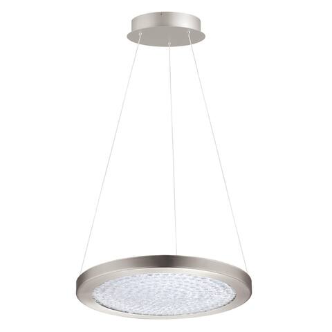 Eglo Arezzo 3 LED 15-inch Clear Glass Pendant