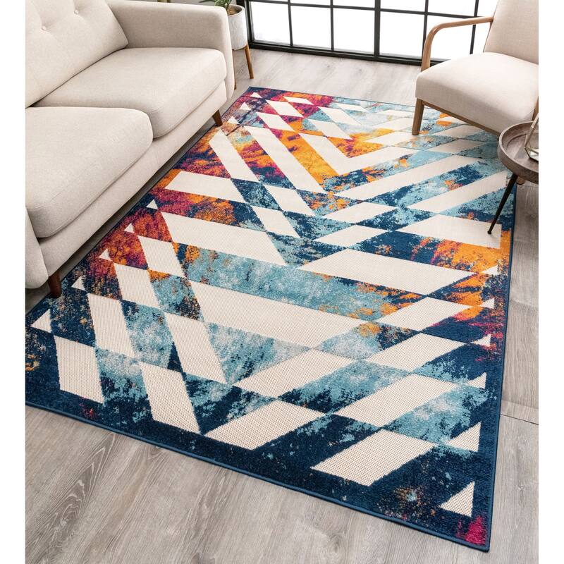 Well Woven Dorado1 Carmen Outdoor Geometric Area Rug