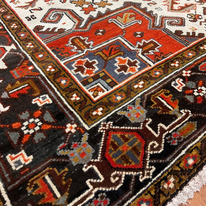HERAT ORIENTAL Handmade Fine Persian Heriz Wool Rug - 8'5" x 11'5"