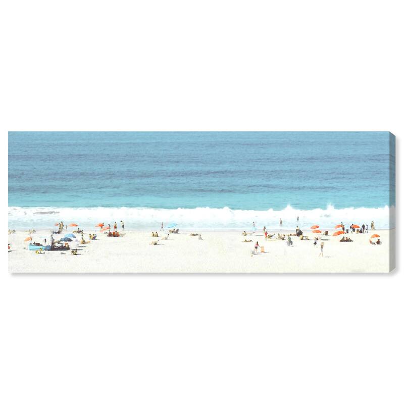 Beach Panorama Love Panoramic Canvas by Art Remedy, Gallery Wrapped - 54" x 20"