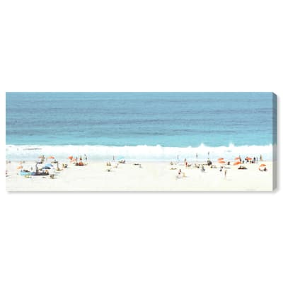Beach Panorama Love Panoramic Canvas by Art Remedy, Gallery Wrapped