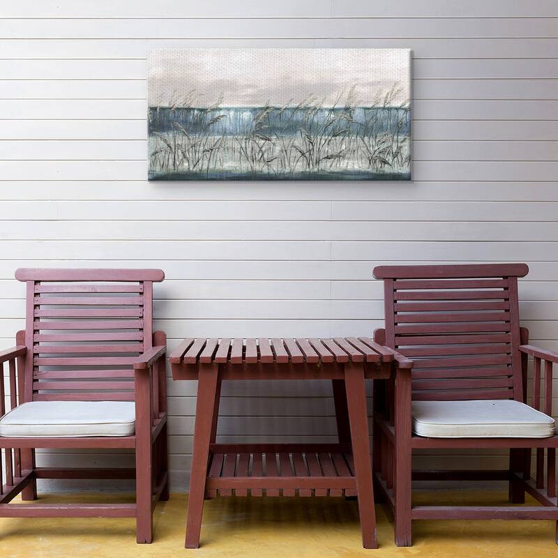 Beach Grass Blues I Canvas Art Print