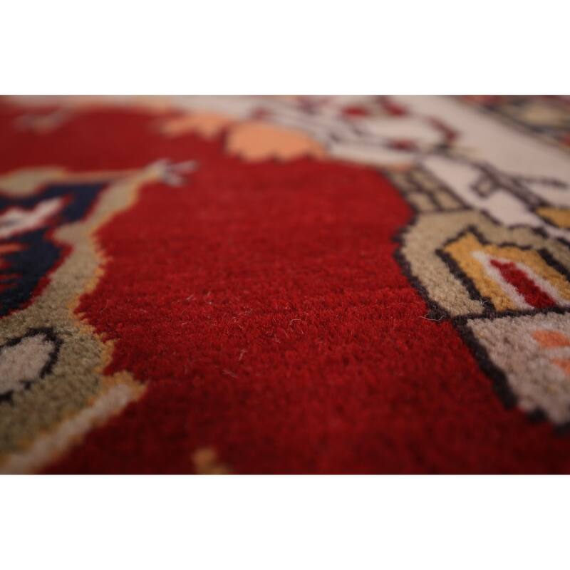 Red Sultanabad Oriental Area Rug Handmade Wool Carpet - 8'0" x 9'8"