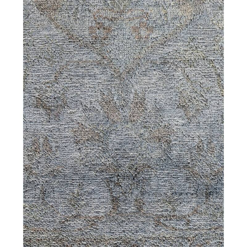 Overdyed One-of-a-Kind Hand-Knotted Area Rug - Gray - 8' 1" x 9' 8"