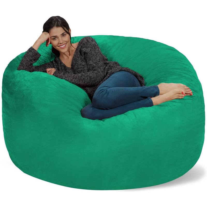 Bean Bag Chair 5-foot Memory Foam Removable Cover Bean Bags