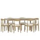 preview thumbnail 25 of 40, Helke Acacia Wood 7 Piece Dining Set by Christopher Knight Home