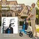preview thumbnail 3 of 5, 3 Wheels Rollator Walker for Seniors with Large Wheels & Spacious Storage Bag - 33.8" to 38.8" 260 pounds