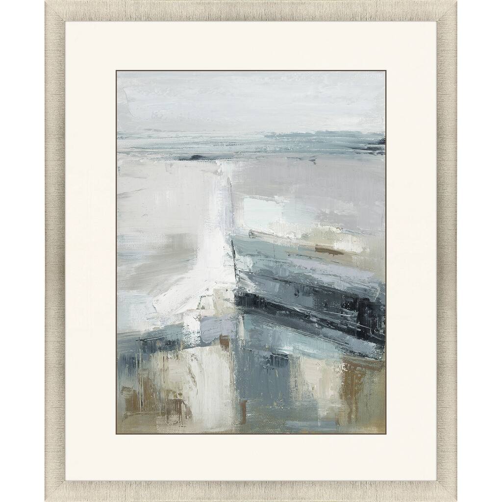 Echoes of the Sea I Framed Art Giclee Under Glass - Blue