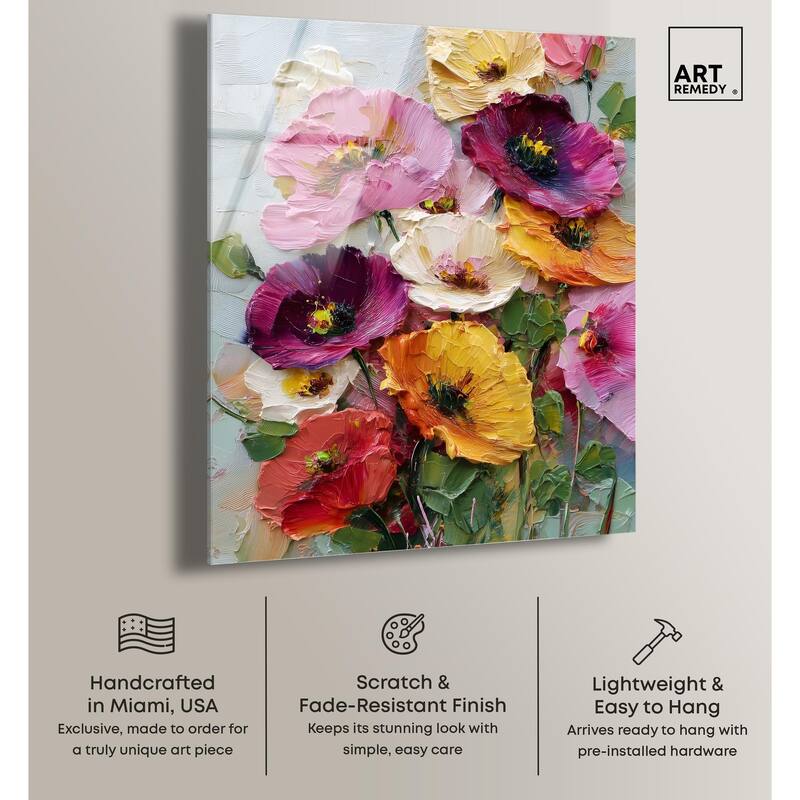 Floral Texture II Acrylic by Art Remedy, Ready to Hang