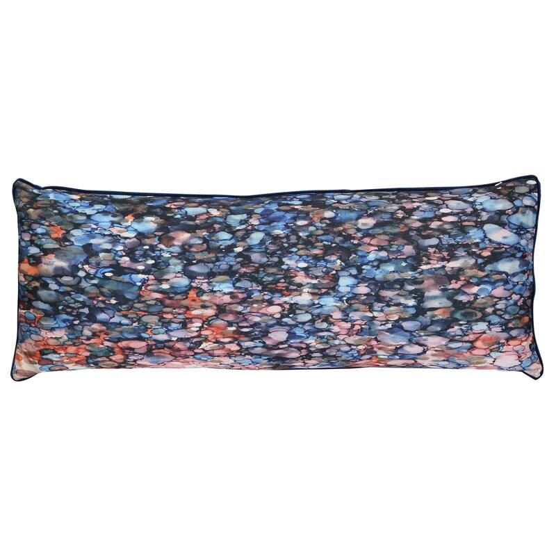 StyleCraft Midnight Terrazzo Abstract Pillow - Multicolor - 36" x 14"