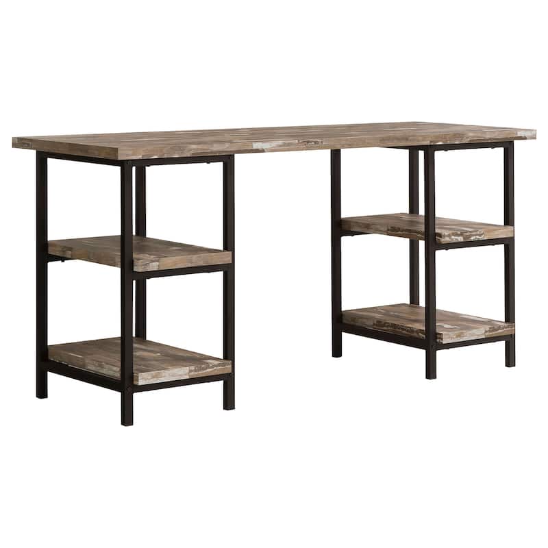 Kemper 59-inch 4-shelf Writing Desk Weathered Brown - Weathered Brown