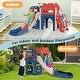preview thumbnail 14 of 16, Toddler Slide, 7 in 1 Kids Indoor Slide for Toddler 1-3, Indoor Outdoor Baby Toddler Slide Playset Playground