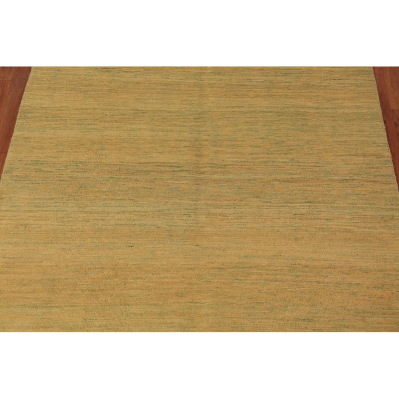 Gabbeh Modern Oriental Rug Handmade Bedroom Wool Carpet - 5'0" x 6'4"